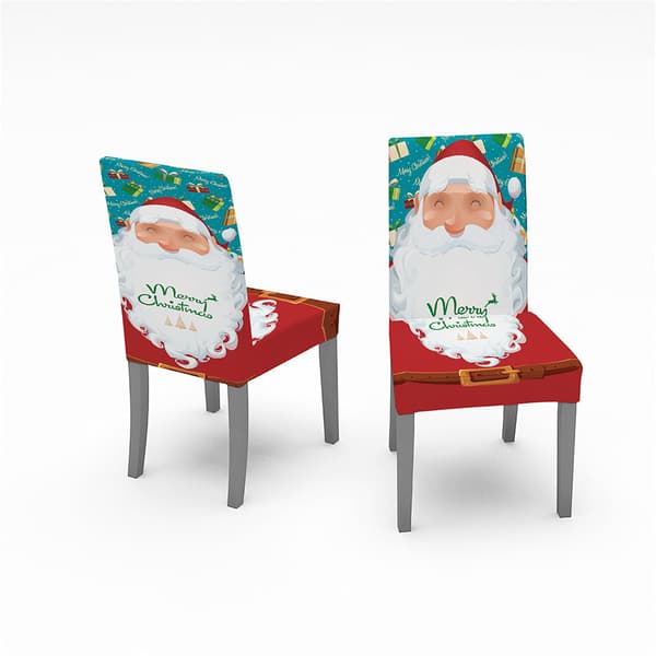 Julstolsöverdrag - Set med 4 stretchiga stolskydd, Polye