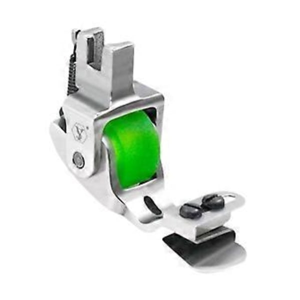 Rullsömsfot Reservdelar Professionell Damaccessoar Lätt att Använda Hantverk Justerbar Symaskinsfot (Grönt Gummihjul) Green Rubber Wheel