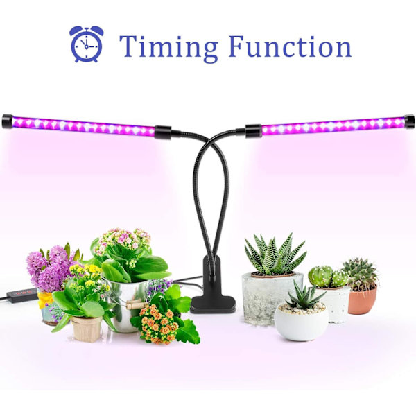 30 LED plantelys, dobbelthovedet plantelys, USB-interface