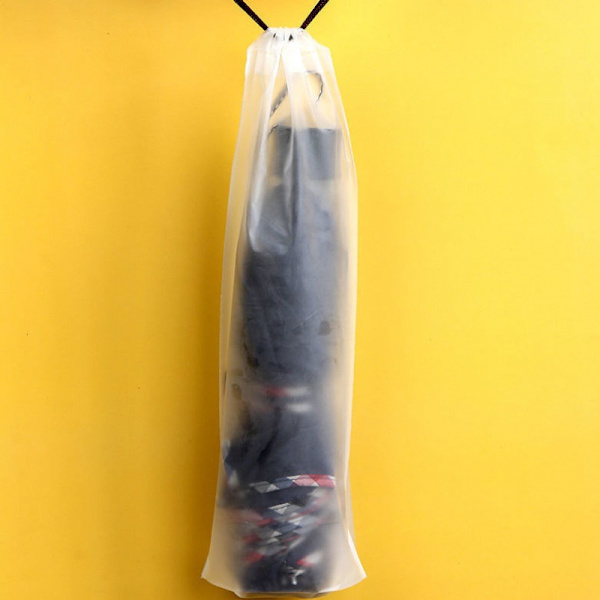 20 stk. Matte Translucent Plastik Snøre Paraply Opbevaringspose