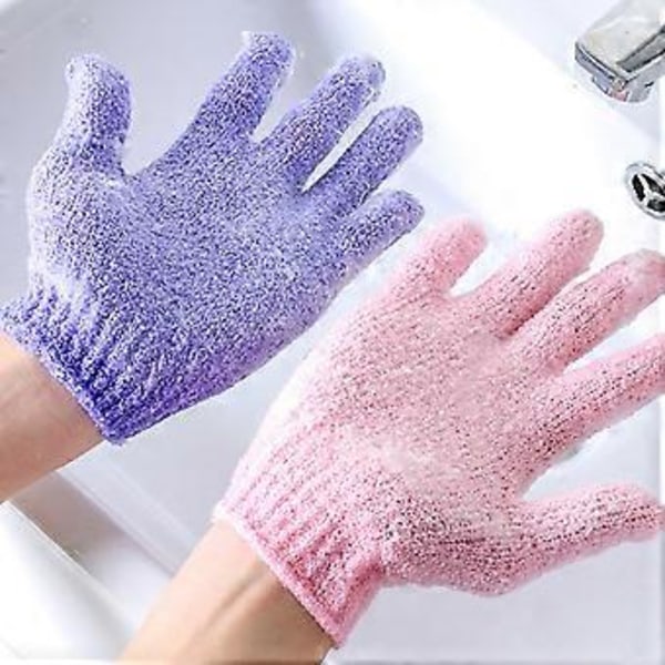 8 st Exfolierande Handskar, Hudexfolierare för Kroppen, Duschhandskar, Skrubbhandskar Exfolierande