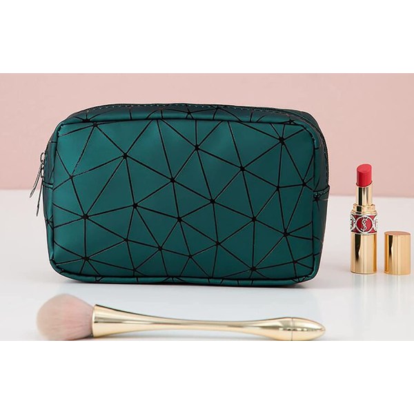 Toiletry Bag, Double Layers Plasticized Makeup Bag Solid Durable