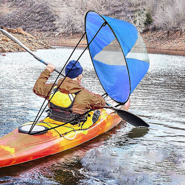 42,5\" surfebrett tilbehør Boost Windsurfing Folding Propeller Oppblåsbar Padlebrett Kajakk Wakeboard Sfærisk Seil (Blå)