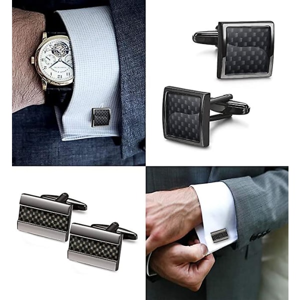 6pairs Wedding Business Classic Cufflinks For Men Unique Cufflink Set Mens