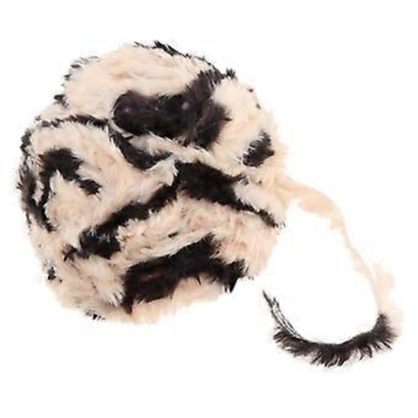 DIY Polyester Chunky för Stickning Roving Virkning 32 Meter/Härva Beige Svart Beige Black