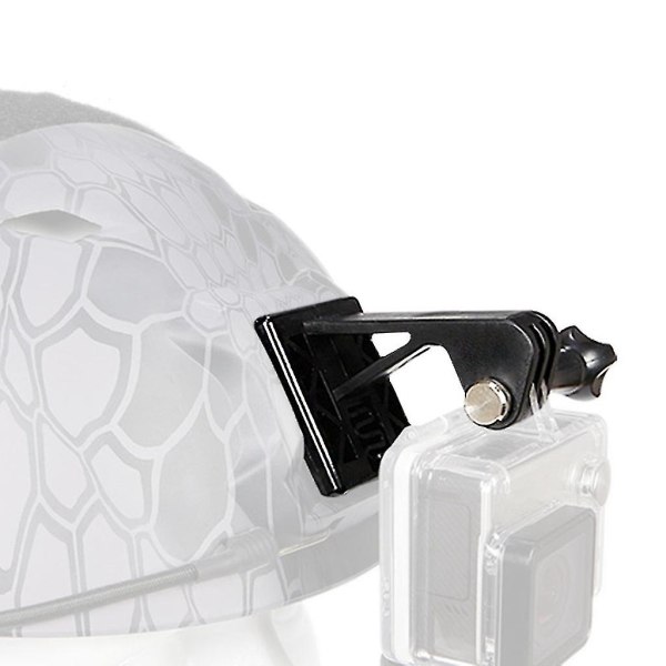 Hjälmfäste, lätt bärbar sportadapterutrustning för de flesta actionkameror Fasta tillbehör för basfäste