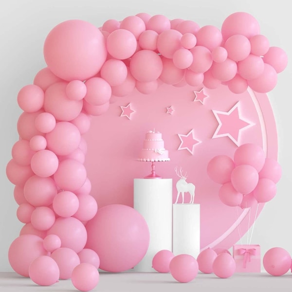 Rosa ballonger 102 stk ballonger