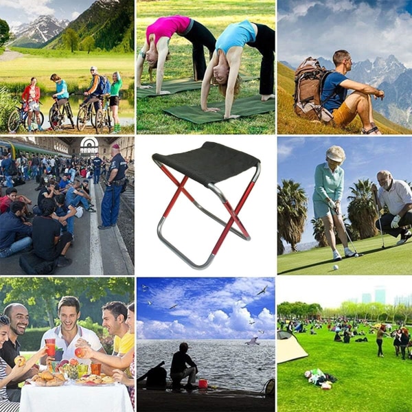 Cloud Camping Fällbar Pall, Mini Utomhus Hopvikbar Slacker Cha