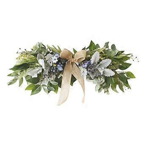 Kunstig Forårsblomster Swag 65x25cm til Dør, Spejl, Bryllup & Stol Dekoration