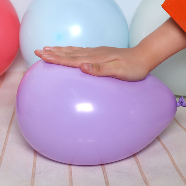 Macronfärgade förtjockade ballonger, 200 ballonger i olika färger