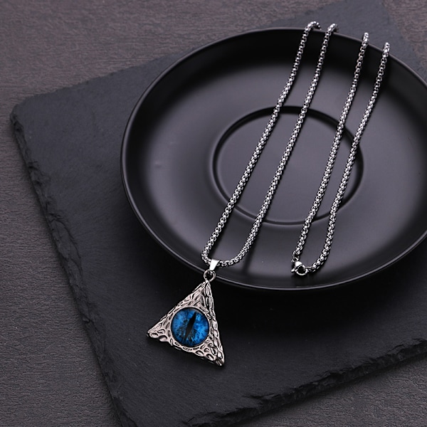 2 Herr Triangle Devil's Eye Hänge Street Punk Halsband