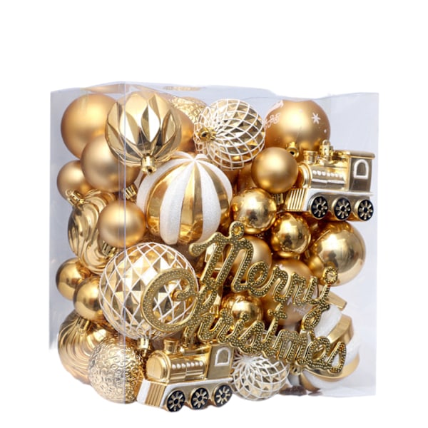 65 stykker Ornamenter til Julepynt