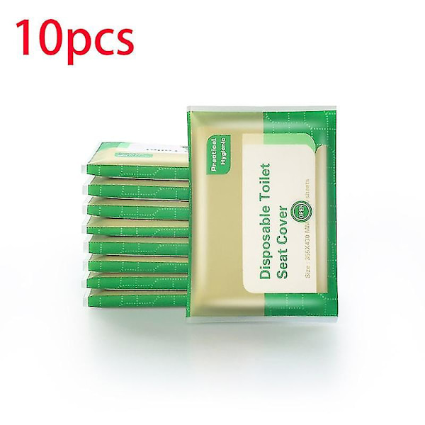 10 stk Universal Toalettsete Dekklist Toalett Engangs Vanntett Toalettpapirpute Antibakteriell Mor Bad Verktøy