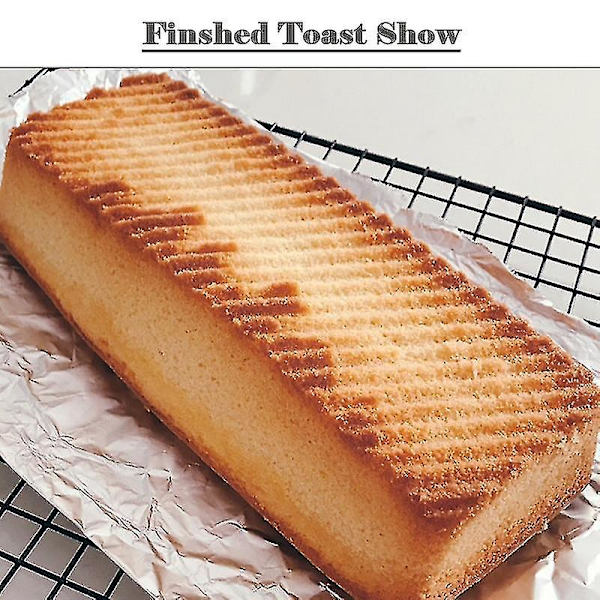 Brödform Non Stick Silikon Toastform Bakplåt Brödform Kvadratisk Brödkaka Låda Mörkgrå
