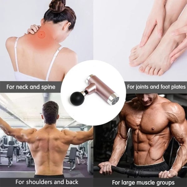 Massagepistol kompakt 5 intensitetsniveauer til alle muskelområder 1 stk