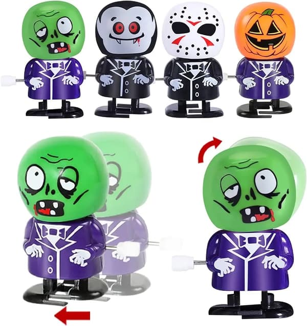 20 Halloween Clockwork Legetøjssæt, Halloween Festgaver, Snackposefyld, Gaveposefyld, Præmier stil 4 stye 4