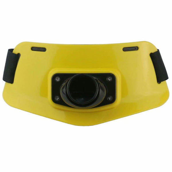 Belly Top Justerbar Fiskespindestang Bælte Stang Holder Support（Gul）