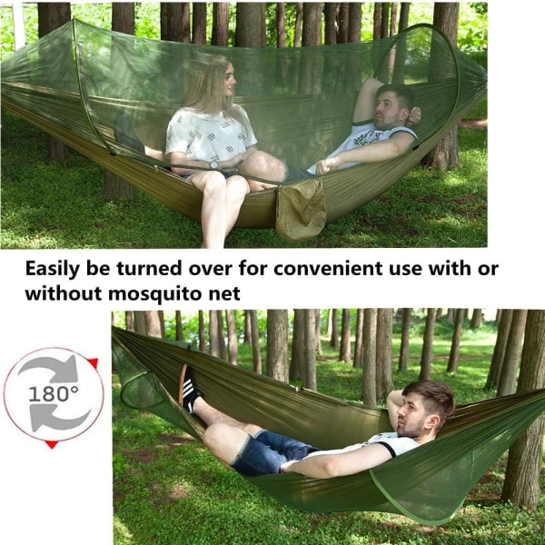 Camping Hammock with Mosquito Net, Lightweight Single and Double