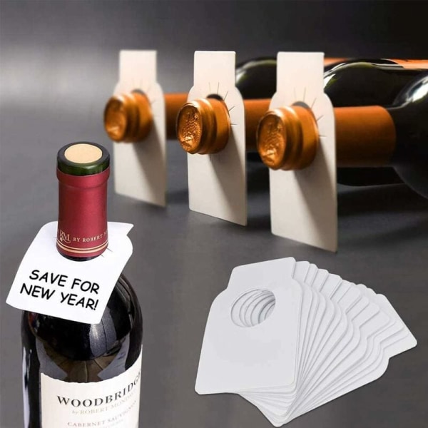 5.7*8.9CM Wine Cellar Labels Reusable Wine Wine Bottle Labels Bla