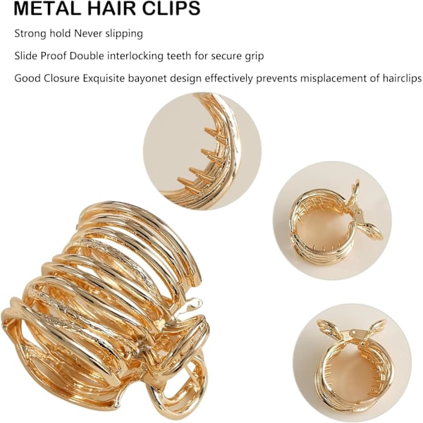 3PCS (Guld, Silver, Svart) Hårklämma för Hög Hästsvans, Hållare för Hög Hästsvans, Ha