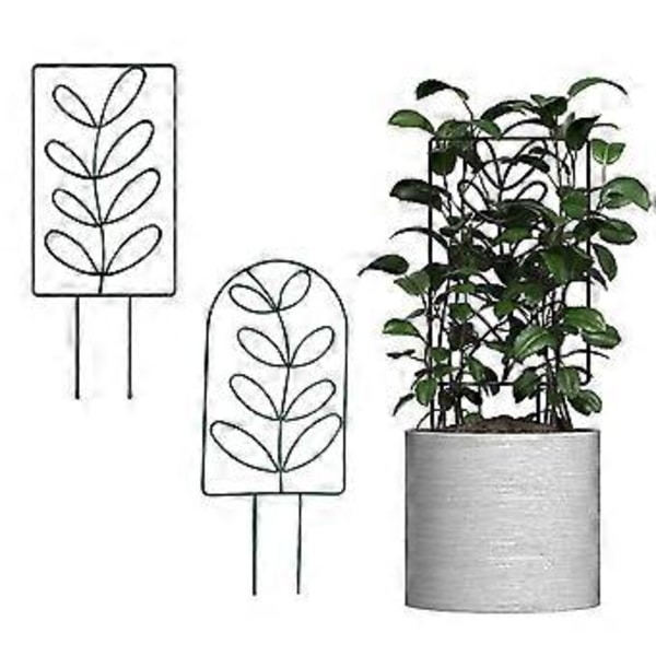 Espalier til klatreplanter udendørs indendørs have Espalier til potteplanter Små stueplanter Metaltråd Espalier white pointed leaves