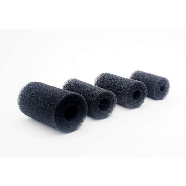 3-pack, förfiltrerade akvariesvampar, svarta