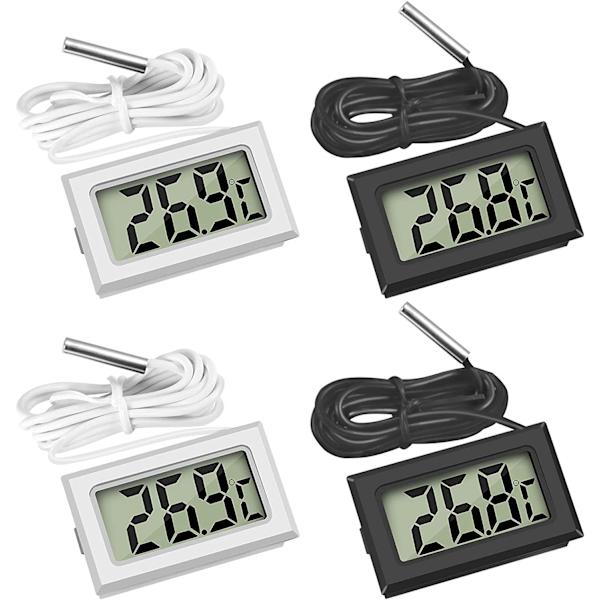 Mini digital LCD-termometer med temperatursond S