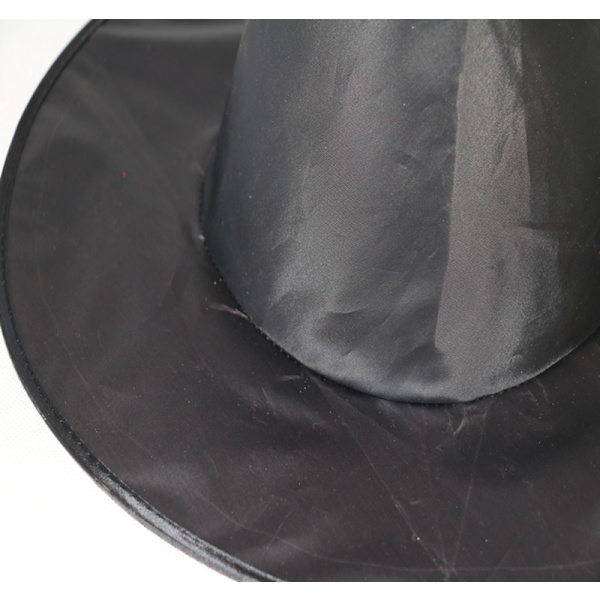 4 st Häxhatt ┃ Halloween Barn Maskerad ┃ Spetsig Svart 34 cm