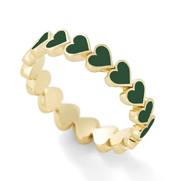 Finger ring wrap ring basic sølv hjerteformet kjærlighet