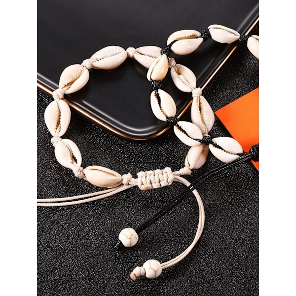 Anklet Natural Shell Anklet Handmade Bohemian 2kpl