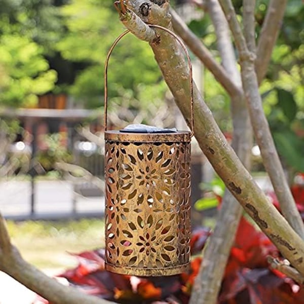 Solar Lantern Garden LED Solar Lantern Outdoor Blommor Dekorativ