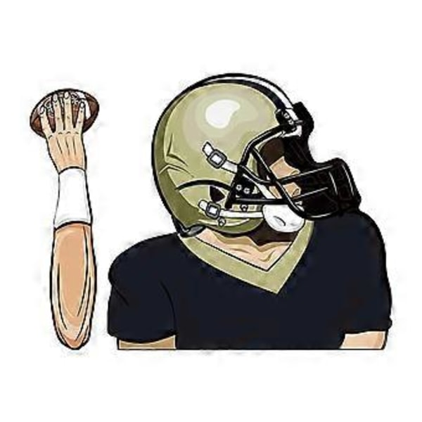 Football Quarterback Vindusviskerklistremerker Bil Vindusviskerklistremerker Bil Bilklistremerker 241159F F