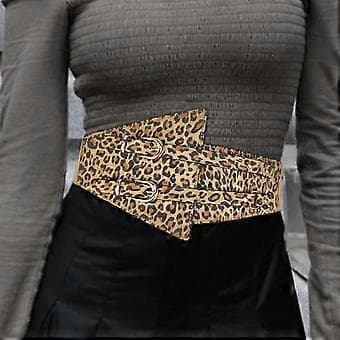 Elastisk midjeformare Bekväm midjeformare Mångsidigt midjetillbehör för vardagsbruk leopardtryck leopard print