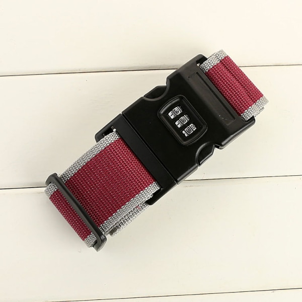 2-pack justerbara bagageremmar med kodat lås, snabbkoppling B