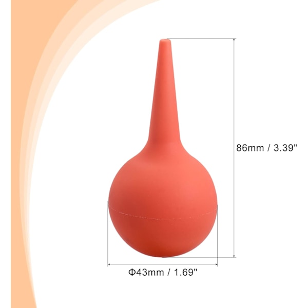 30 ml:n punainen pölypallopuhallin, kumipuhallin, pumppu, puhdistustyökalu