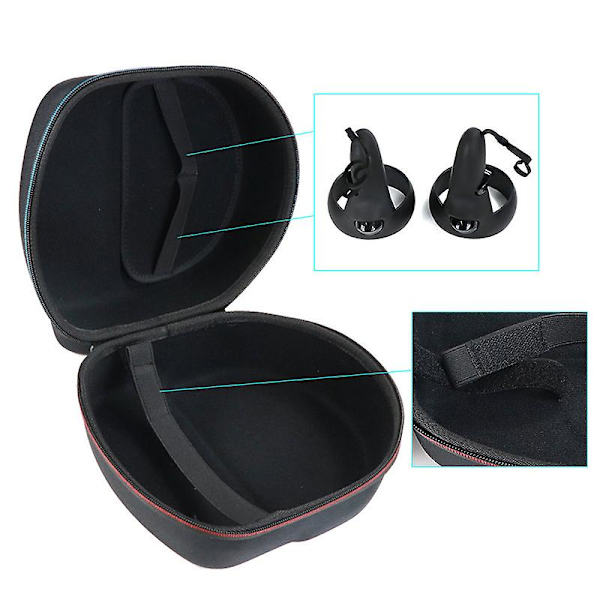 Hölje för VR-headset, stöttåligt, för Oculus Quest 2, svart