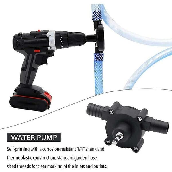 Vattenpump för hemträdgård, bärbar minivattenpump självsugande