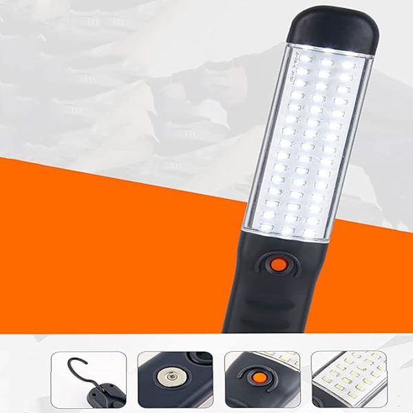 LED-työvalo Ladattavat työvalot 3 magneettitilassa LED-taskulamppu Tarkastusvalo Autokorjaukseen, Koti- ja ulkokäyttöön