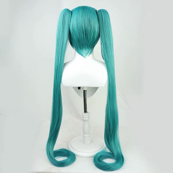 Hatsune Miku Paryk Cosplay Party Paryk med 2 Hestehaler Langt Glat