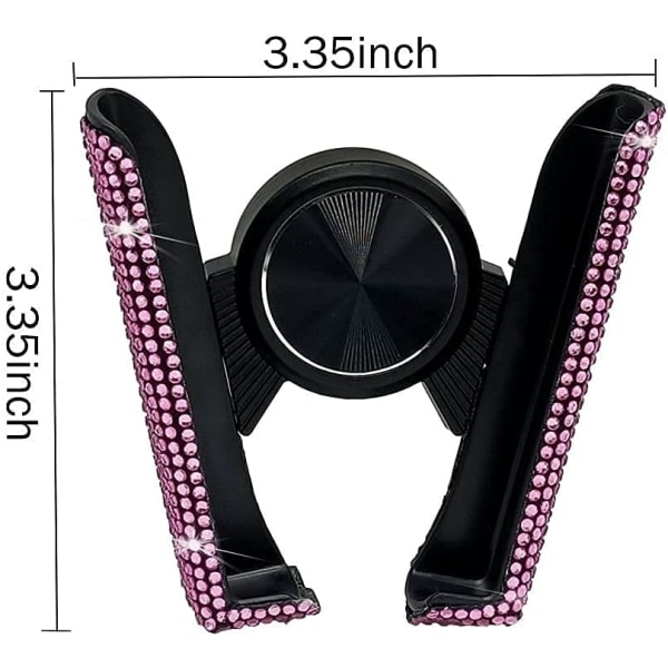 Bling Car Phone Holder, 360 Degree Adjustable Crystal Car Phone H