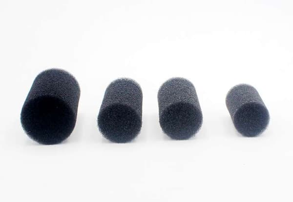 3-pack, förfiltrerade akvariesvampar, svarta