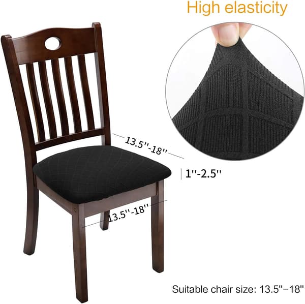 Elastisk Jacquard stolsetertrekk Stretch Waffle stolsetertrekk for