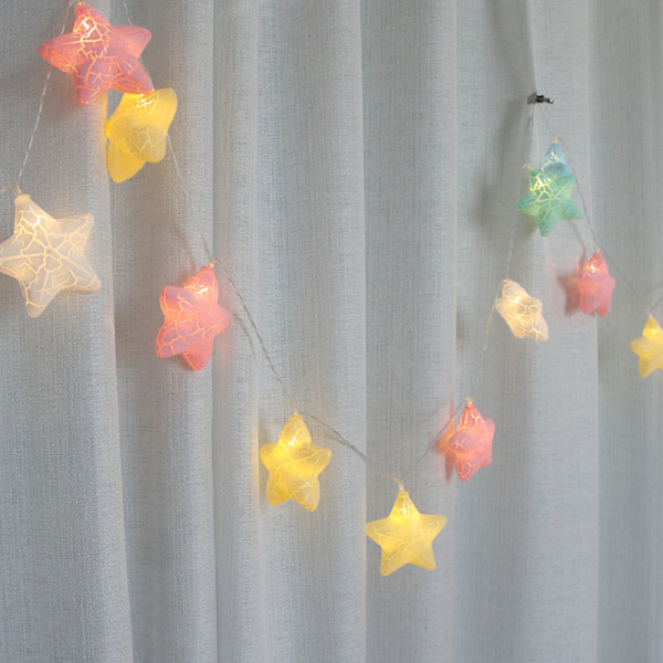 600cm/20ft 40 lampor LED lykta Crack Star USB ljusslinga Mac
