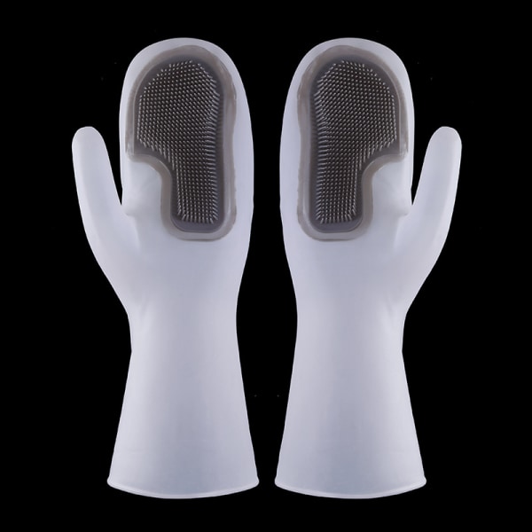 Rengöringshandskar med borste för lång användning, magic handskar för disk