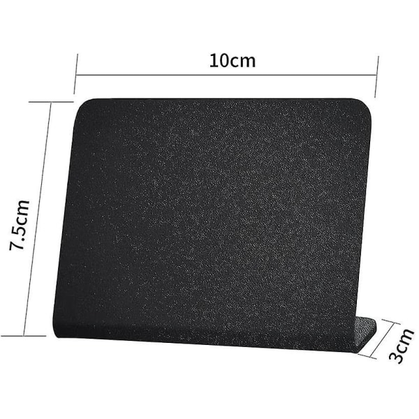 10-pack mini svarta tavla skyltar 10x7,5 cm för mat - buffé - bord - små