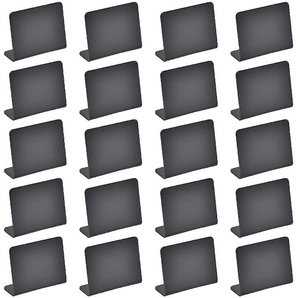 20pack Mini svarta tavla skyltar för mat, liten svart tavla skylt - bageri