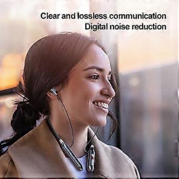 Langattomat Bluetooth-kaulapannan kuulokkeet mikrofonilla, stereokuulokkeet