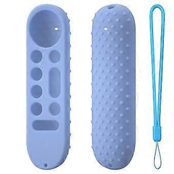 Mjukt silikonfodral fjärrkontrollskydd för TV Streamer 4K TV 2024 TV-kontrollerhållare med lättåtkomlig design - självlysande blå luminous blue