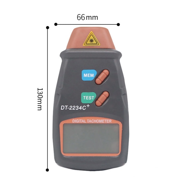 Digital laser foto-tachometer kontaktløs tach