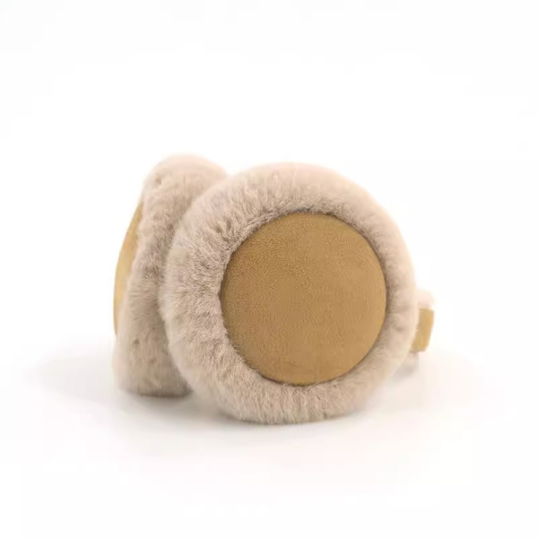 Sort efterår vinter unisex søde ørevarmer varm plys one piece ge